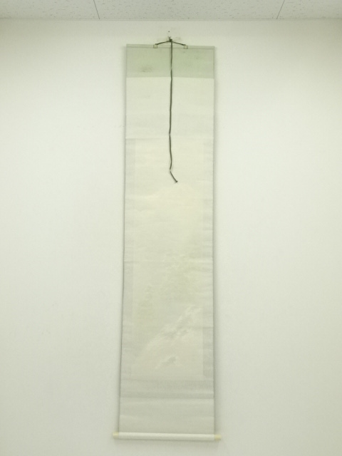 道具 ] - 道具 平欽筆 冬山水 肉筆絹本掛軸 □z | ネットショップ圭